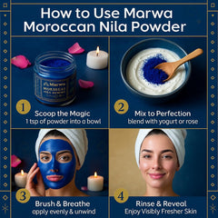 Dar Marwa Nila polvo uso corporal para purificar piel
