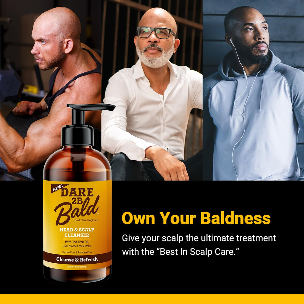 Dare to Be Bald: extracto de té verde que ayuda a hidratar la piel de la cabeza