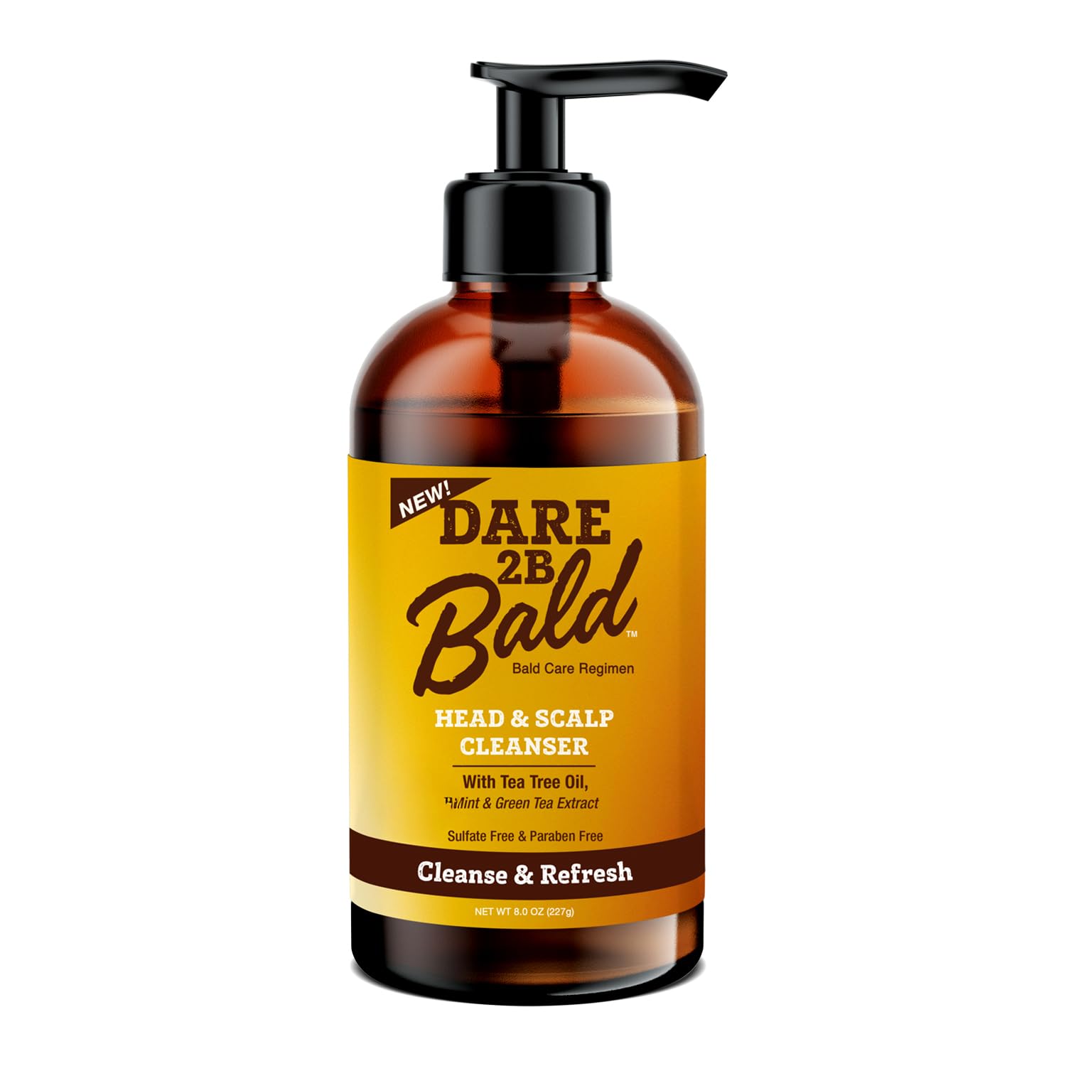 Dare to Be Bald: espuma suave al aplicar limpiador en cabeza calva para limpieza profunda