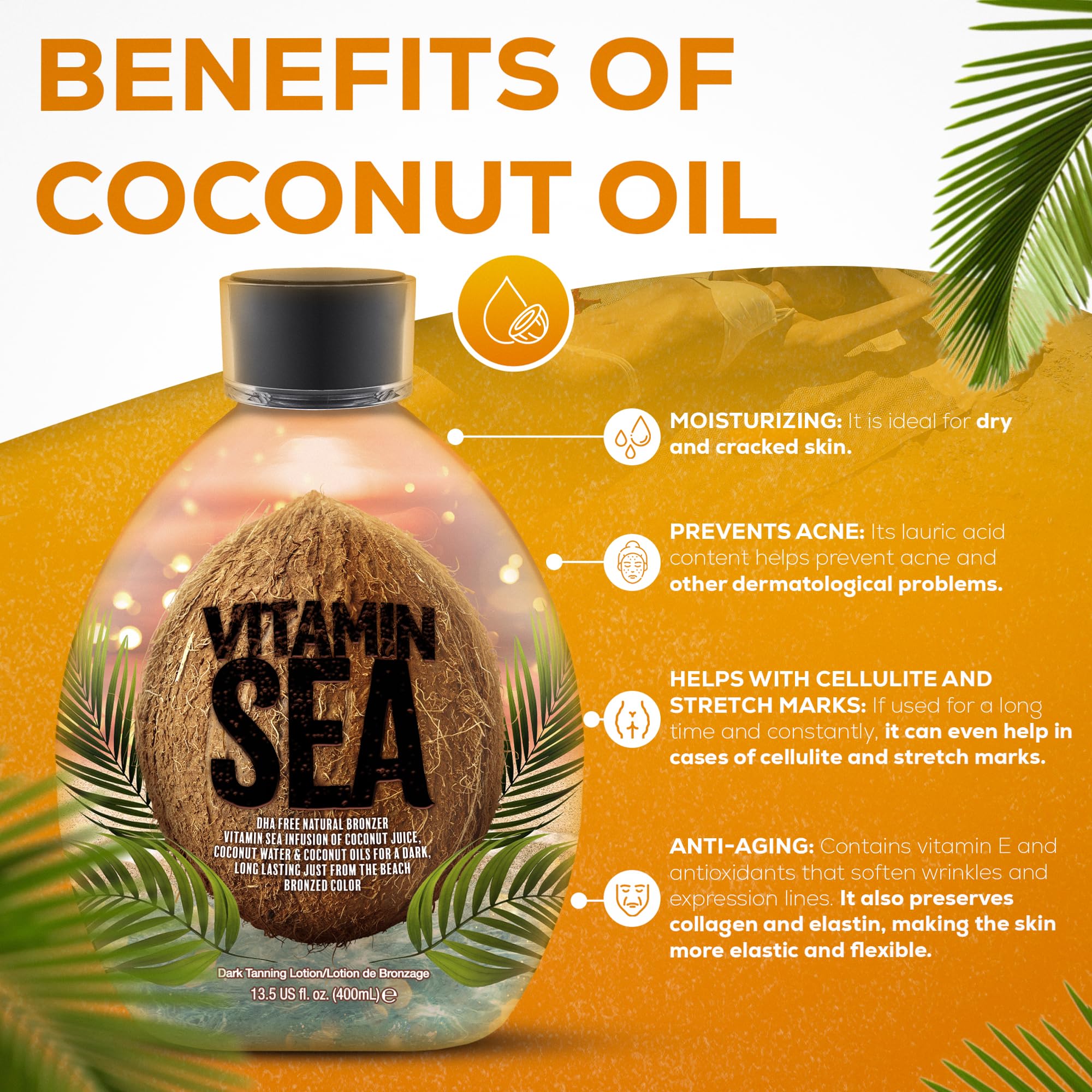 DARK TANS EXCLUSIVE Vitamin Sea Bronceador, apto para cabinas de bronceado.