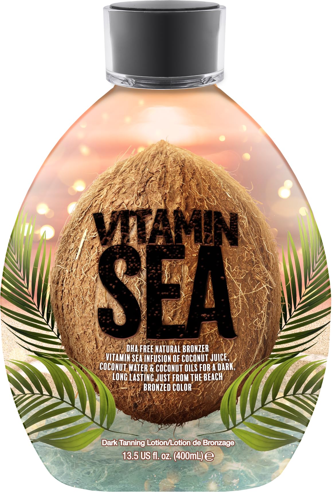 DARK TANS EXCLUSIVE Vitamin Sea Bronceador, botella para un bronceado natural y uniforme.