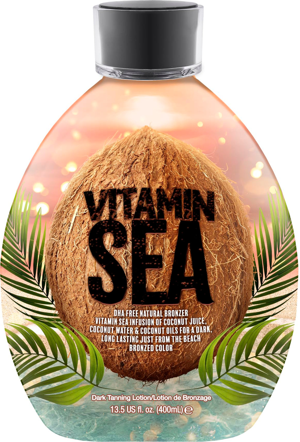 DARK TANS EXCLUSIVE Vitamin Sea Bronceador, botella para un bronceado natural y uniforme.