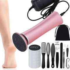 Darmave Electric Foot Callus Remover front view; powerful copper motor for smooth pedicures.