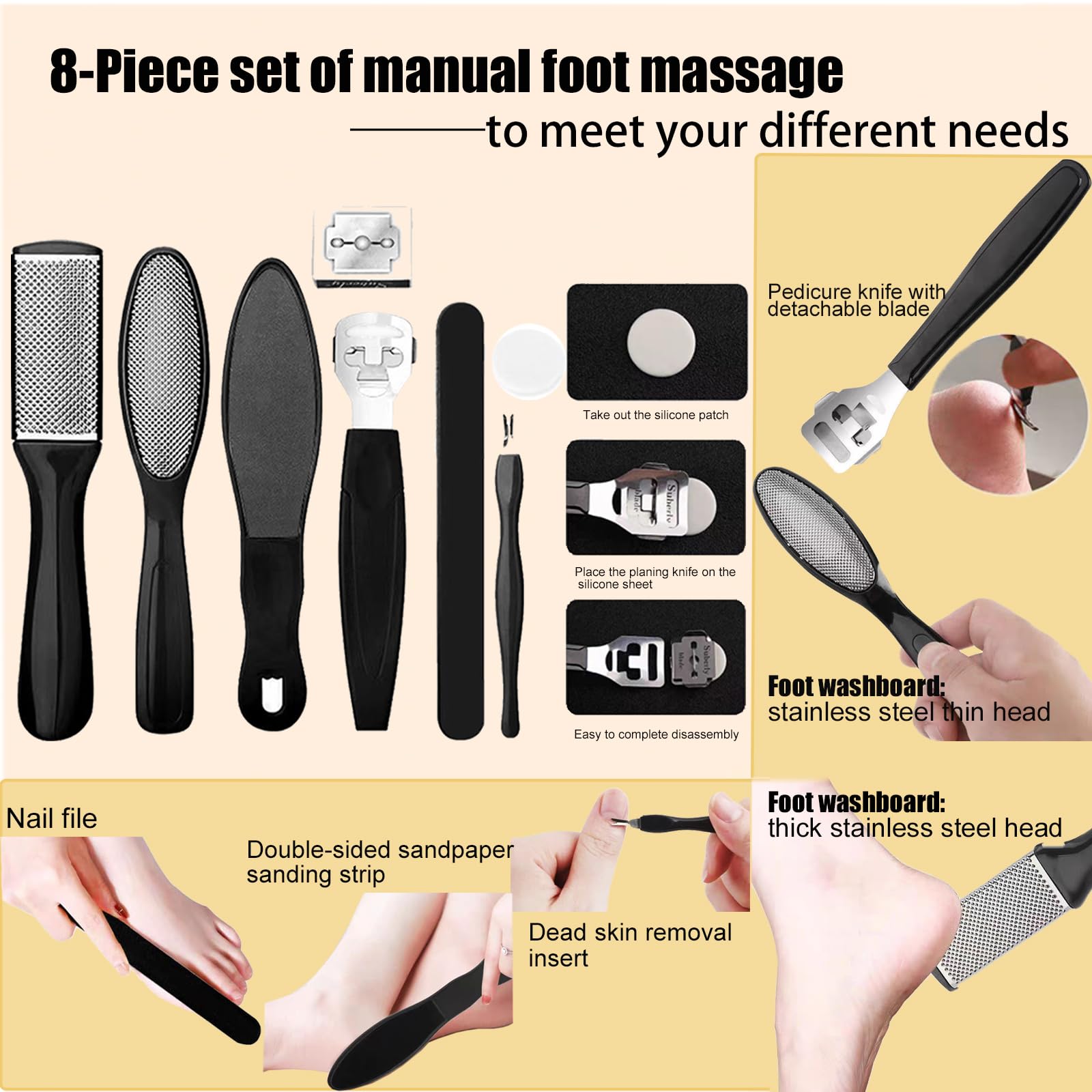 Darmave USB cable; keeps pedicure tools powered for plug-in sessions.