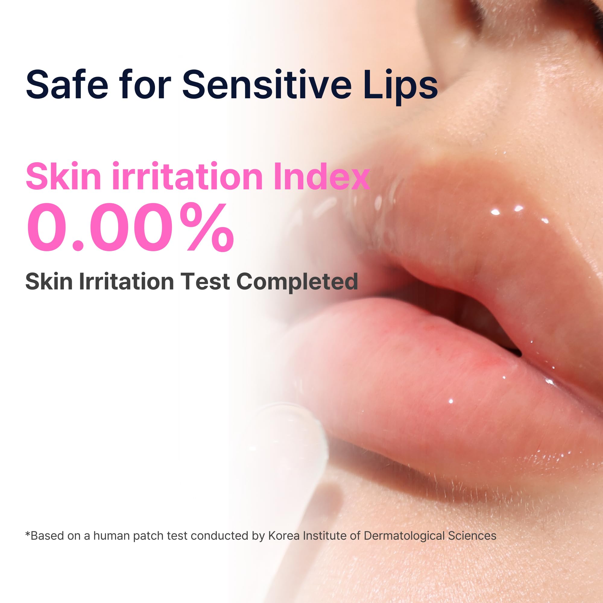 Prueba de irritación en piel para labios sensibles de DaseuL.