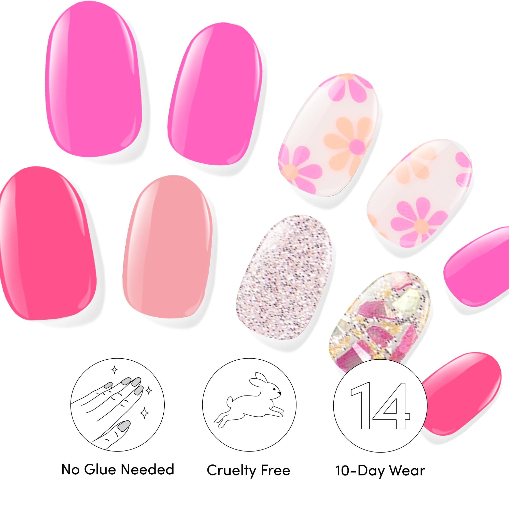 Dashing Diva aplicación rápida de tiras gel para uñas.