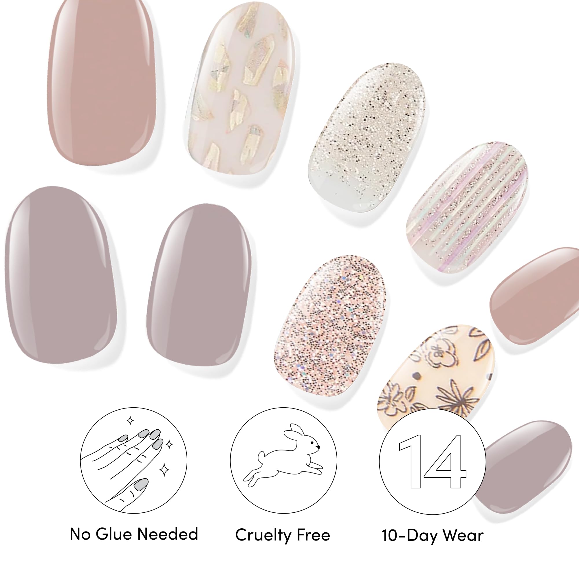 Dos sets de tiras gel Dashing Diva para variedad de estilos