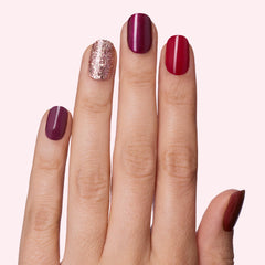Dashing Diva Gloss best-of-reds wraps spread for quick manicure application.