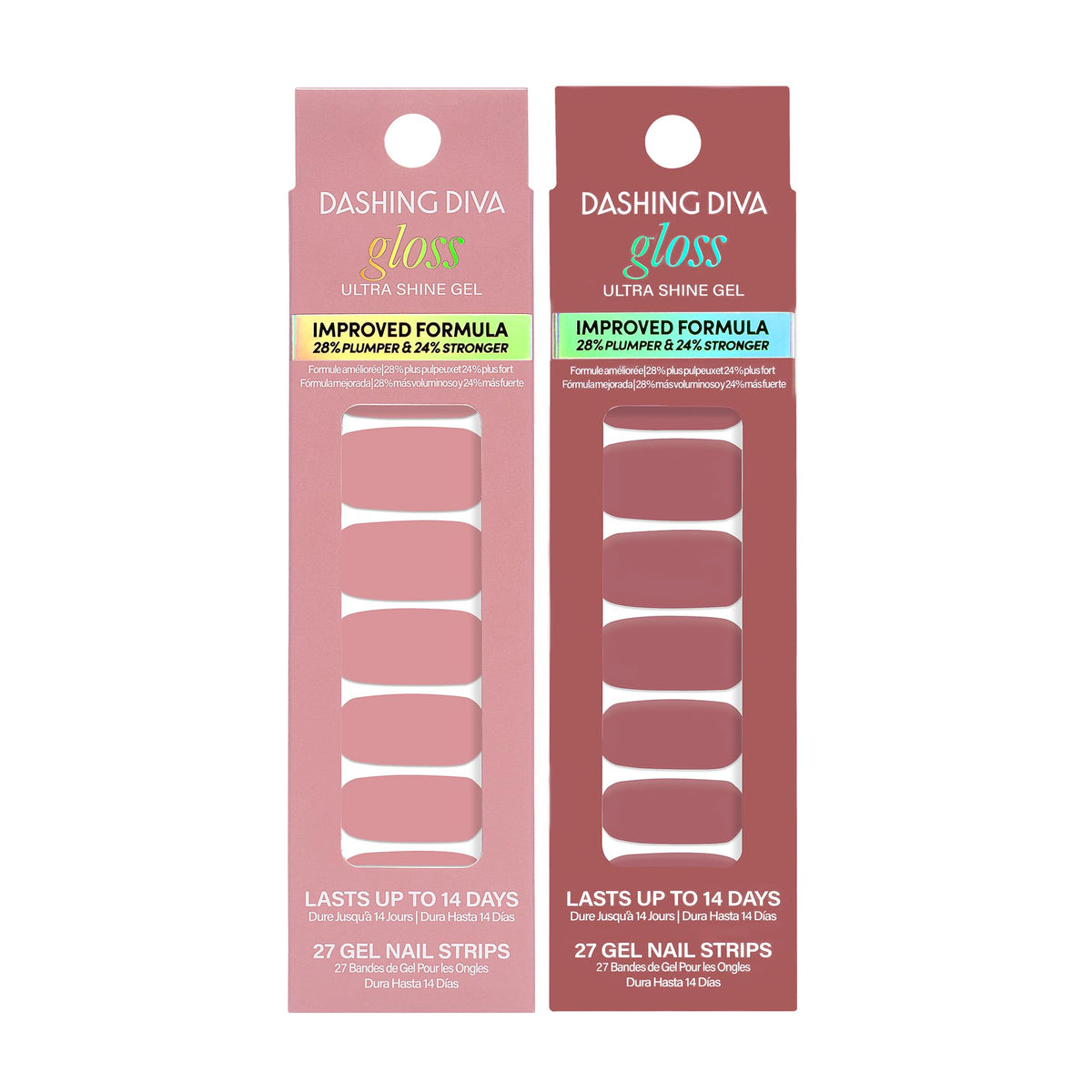 Dashing Diva Gloss Nail Strips Desert Neutrals Kitten Set para un look neutro duradero