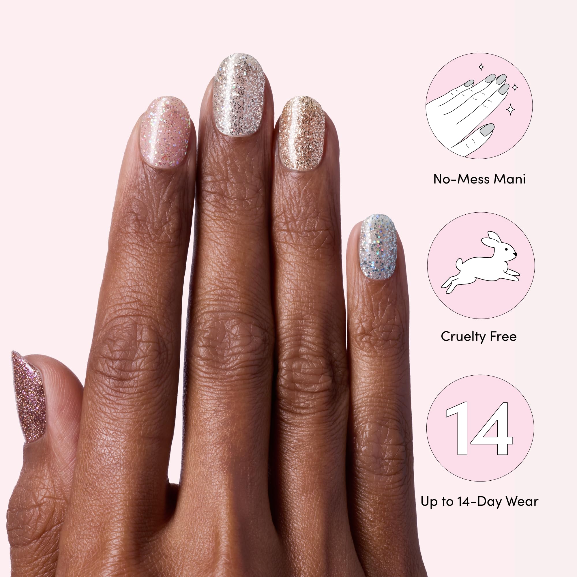 Dashing Diva Gloss Nail Strips finished nails with salon-inspired shine