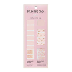 Dashing Diva pegatinas gel Cristal Claro: acabado translúcido y brillo duradero.
