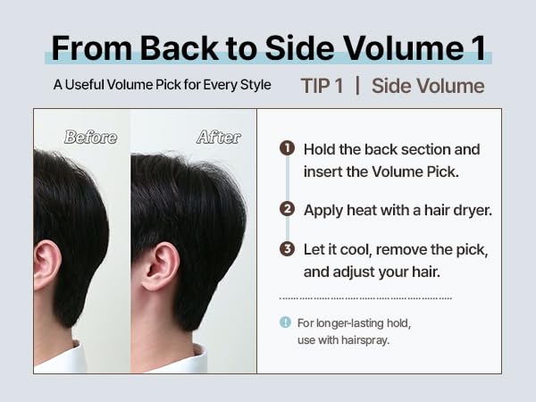 DASHU Daily Volume Pick volumizing styling clip for everyday use