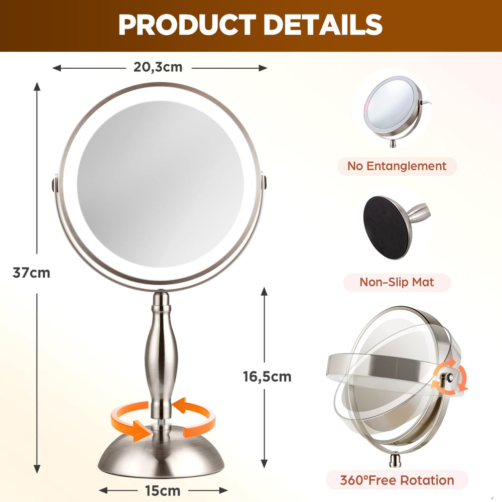 DASLAVA bathroom-ready mirror — durable, damp-environment design.