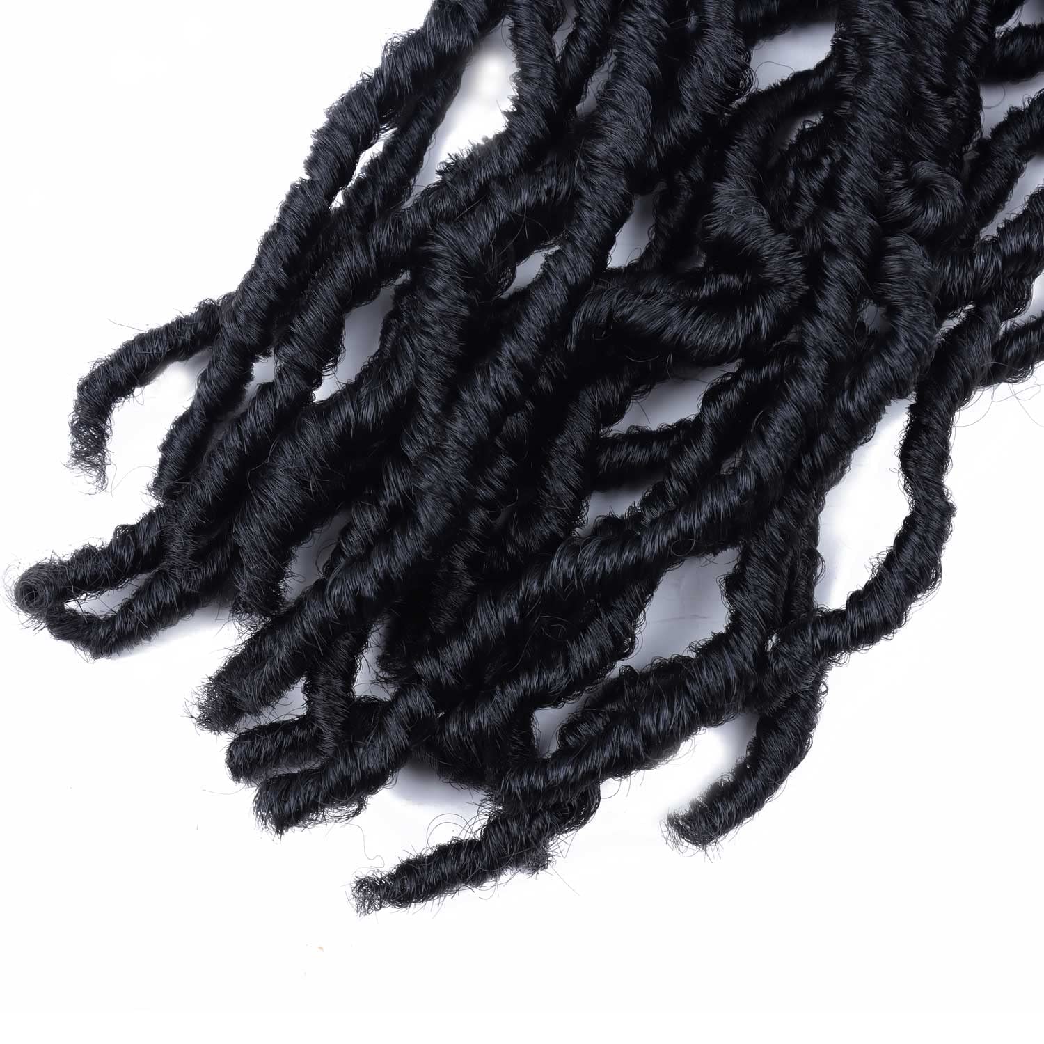 Datuoda faux locs 30in color 1B full-head look.