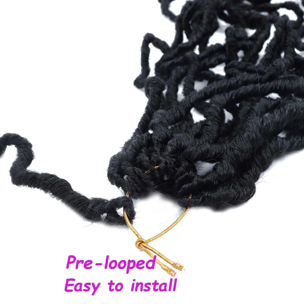 Datuoda soft locs 30 inch close view shows breathable lightweight design.