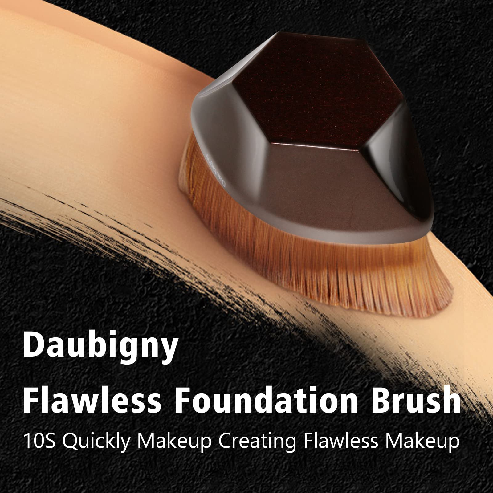 Daubigny foundation brush 60mm head speeds up full-face application.