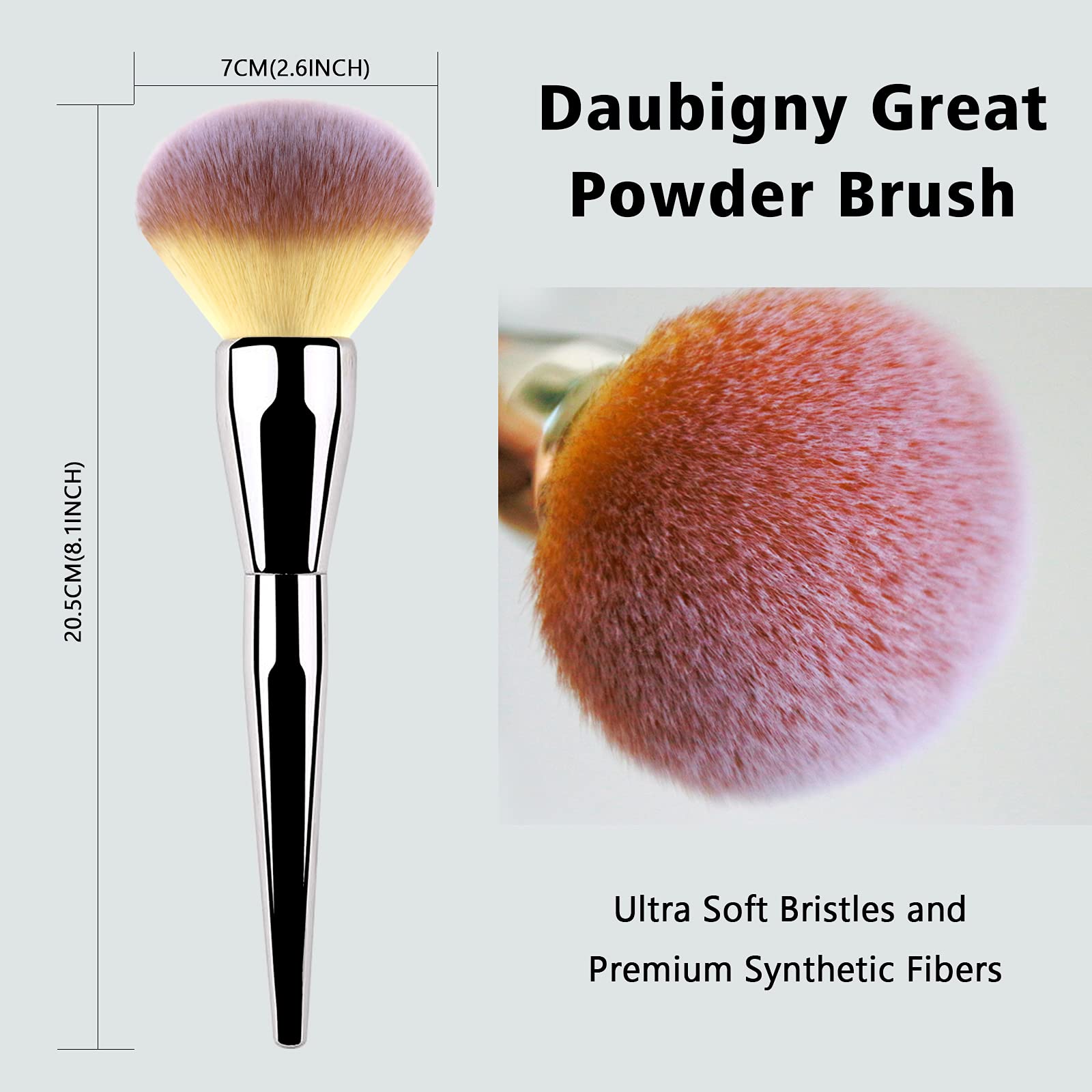 Daubigny foundation brush angle-head design for even, streak-free application.