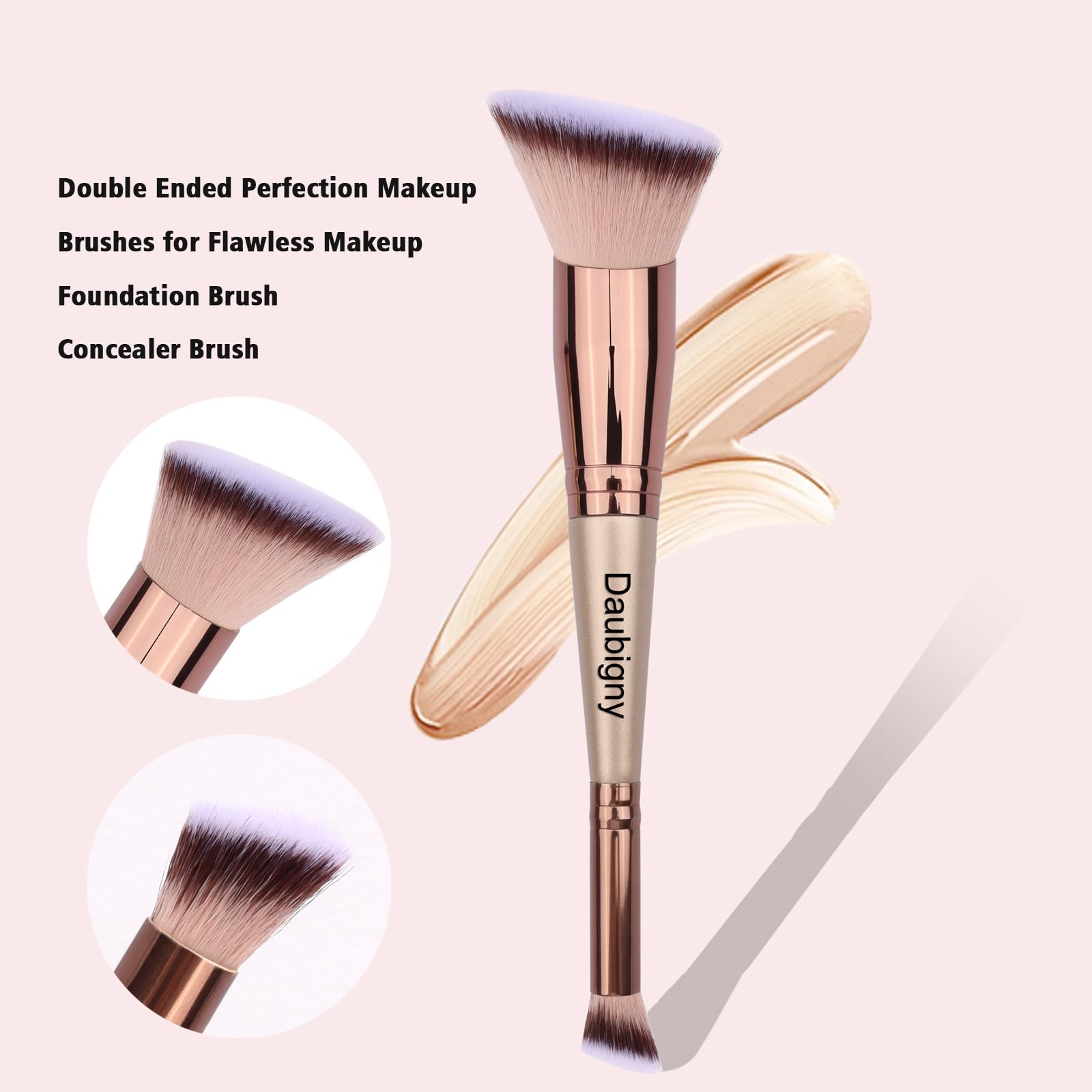Daubigny Heavenly Luxe hairs close-up showing soft, durable bristles.