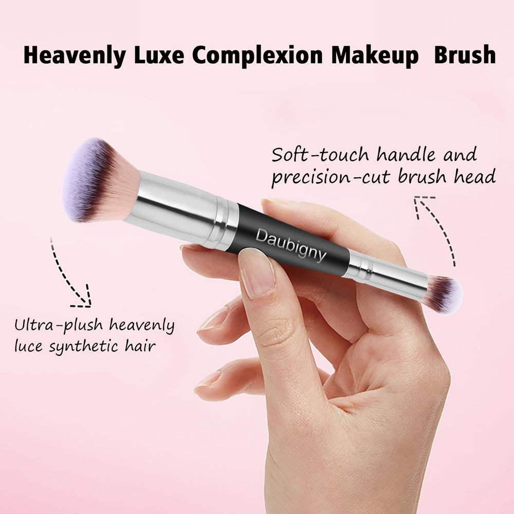 Daubigny no-shedding feature emphasized for long-lasting makeup sessions.