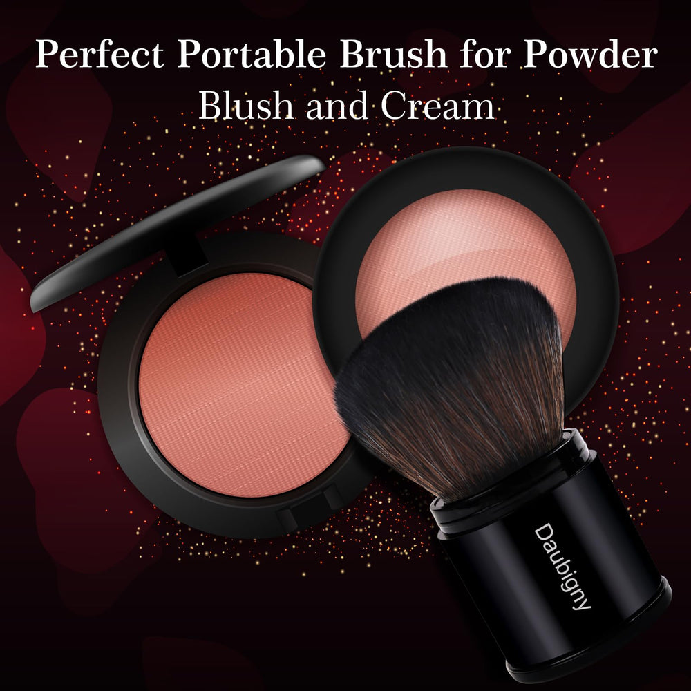 Daubigny retractable kabuki brush is easy to clean and maintain.