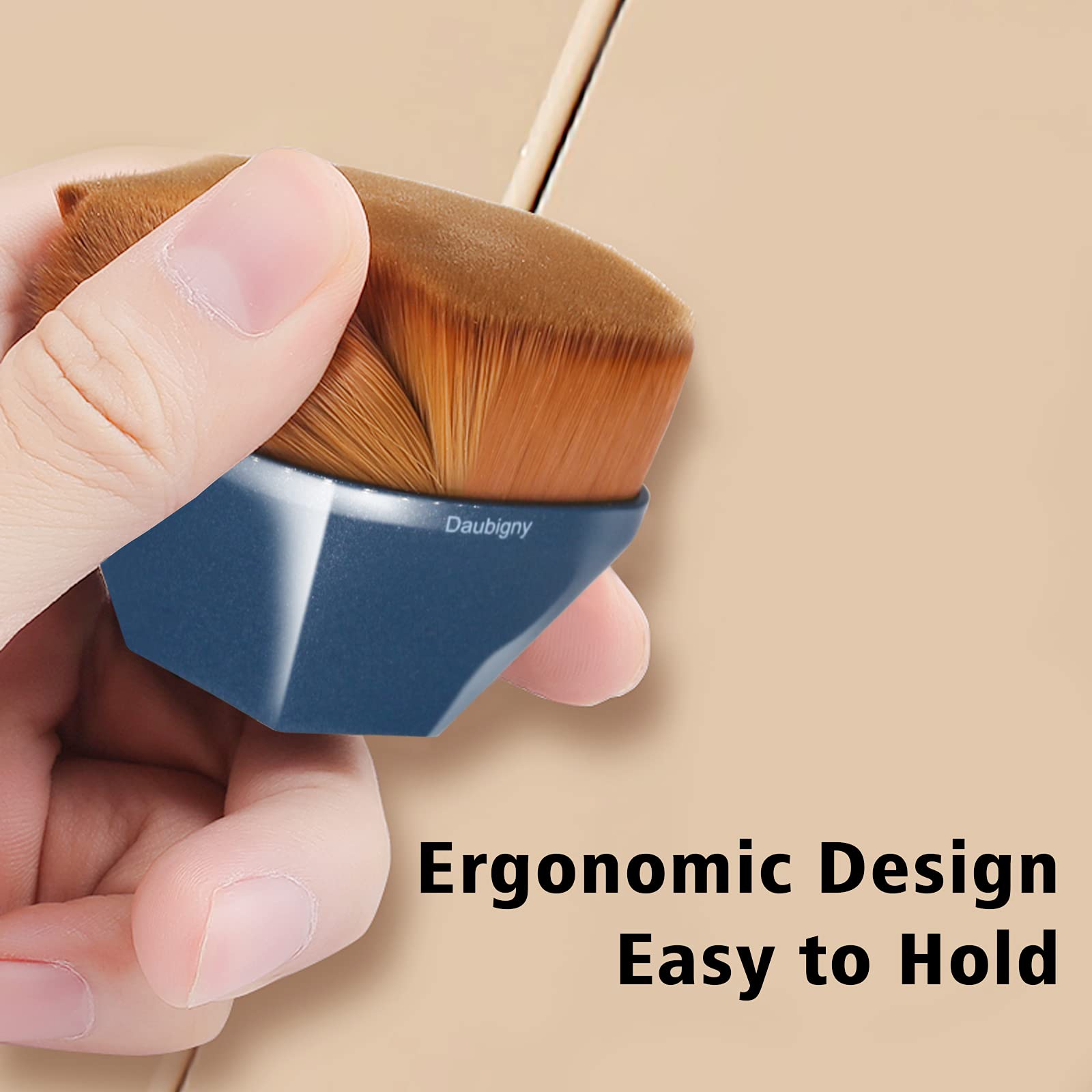 Daubigny brush ensures streak-free results with minimal product waste.