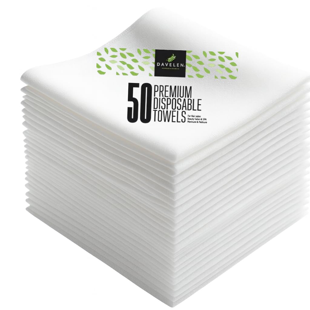 DAVELEN disposable large luxury towels offer plush comfort for spa guests