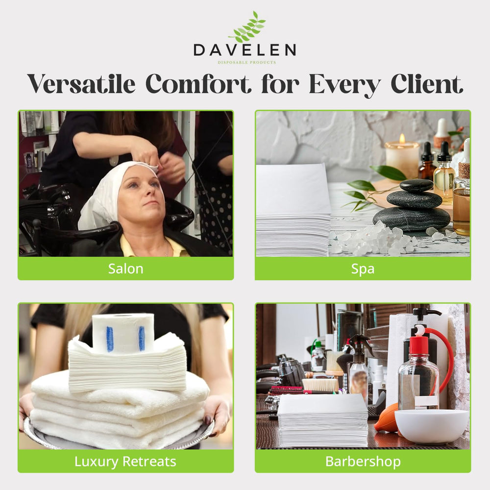 DAVELEN disposable towels simplify post-treatment wraps for guests and staff