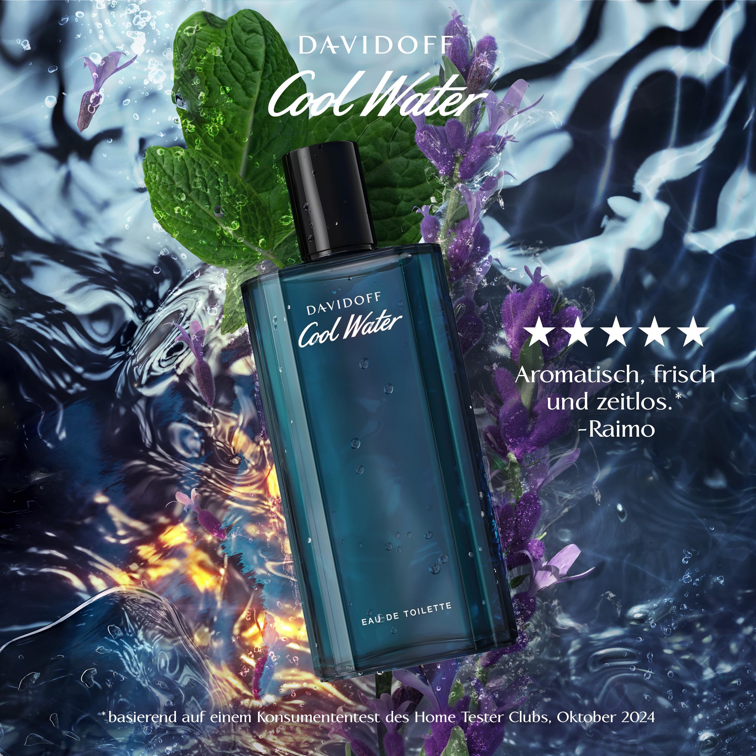 Davidoff Cool Water lavender heart detail.