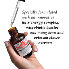 Davines Energizing Superactive Serum label highlights caffeine phytoceuticals for vitality.