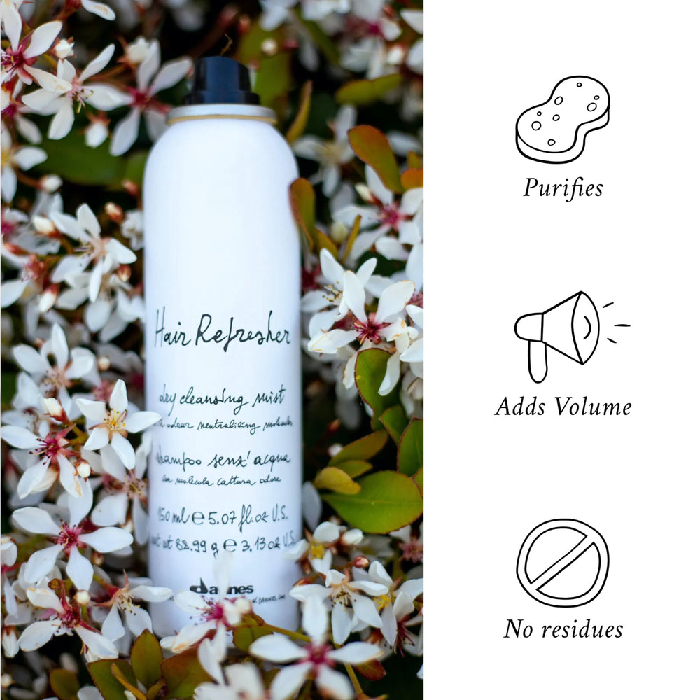 Davines Hair Refresher Dry Shampoo powder texture for volume.