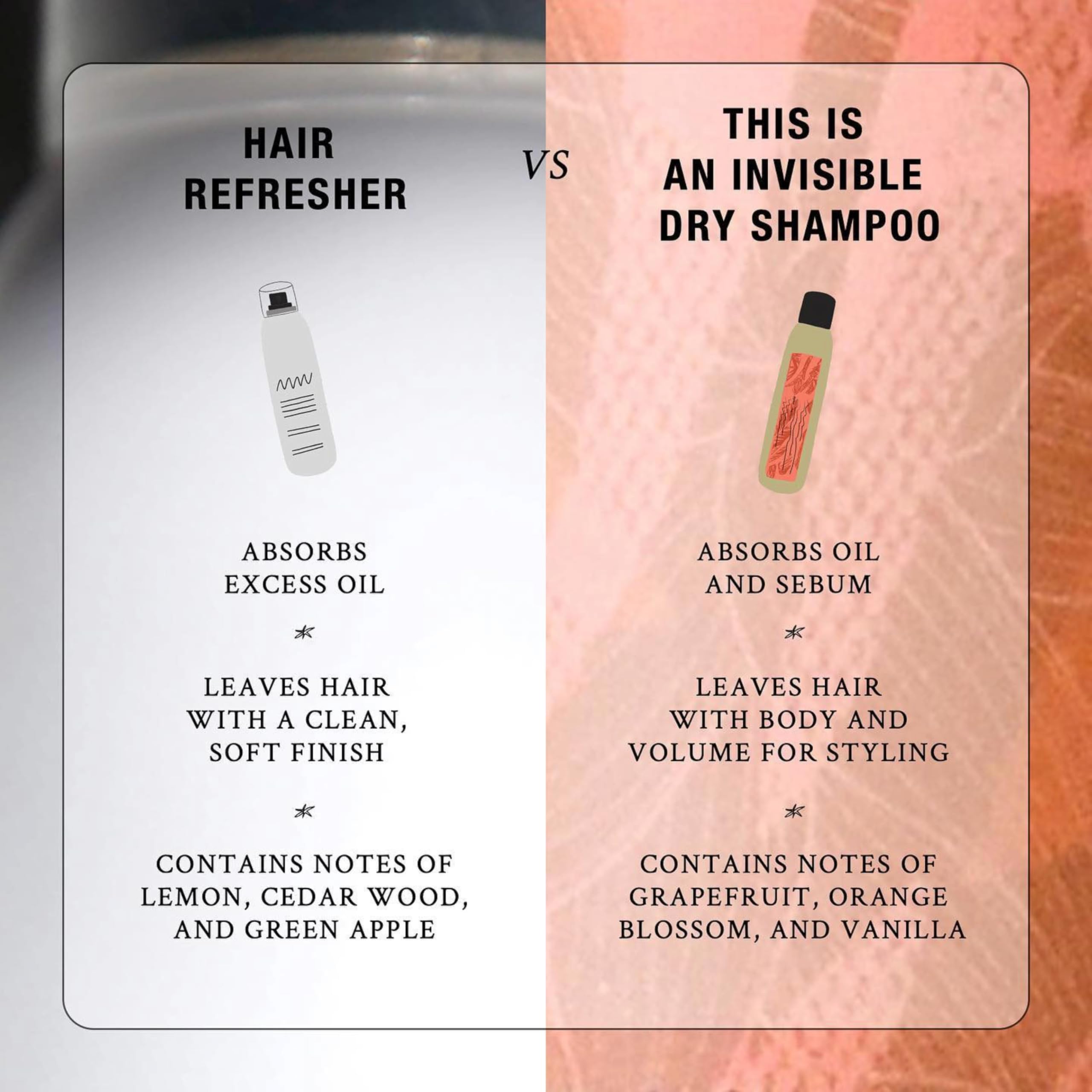 Davines Hair Refresher Dry Shampoo rice starch formula component.