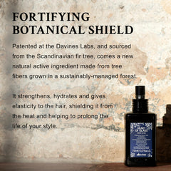 Davines Heart of Glass Sheer Glaze applied on damp strands for smooth styling.