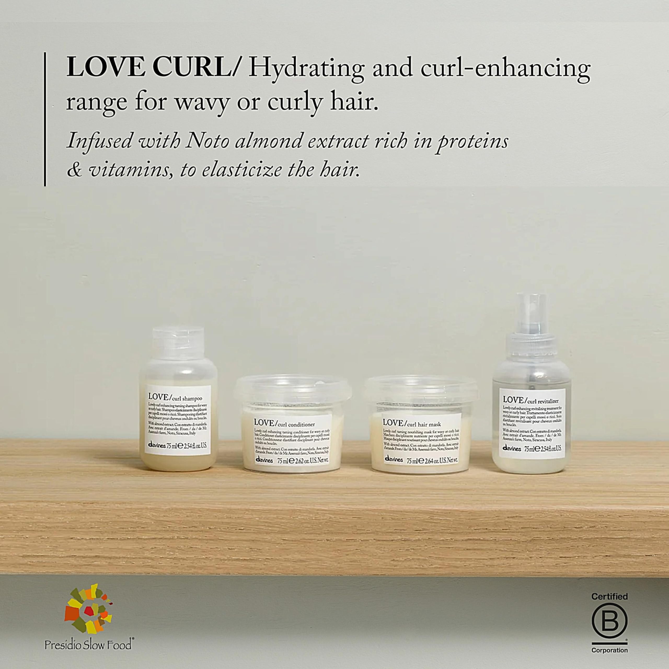 Davines Love Curl Conditioner: rizos definidos y elásticos para cabello rizado y con cuerpo.