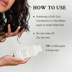 Davines Love Curl Controller cream texture close-up, soft finish.