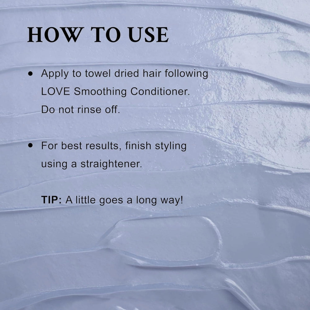 Davines LOVE Hair Smoother Cream dispensing pump for quick, controlled styling.