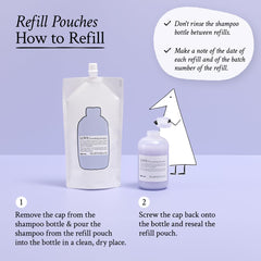 Davines Love Smoothing Shampoo bottle with pump for easy cleansing.