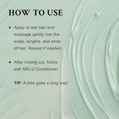 Davines MELU shampoo creamy foam demonstrates gentle cleansing