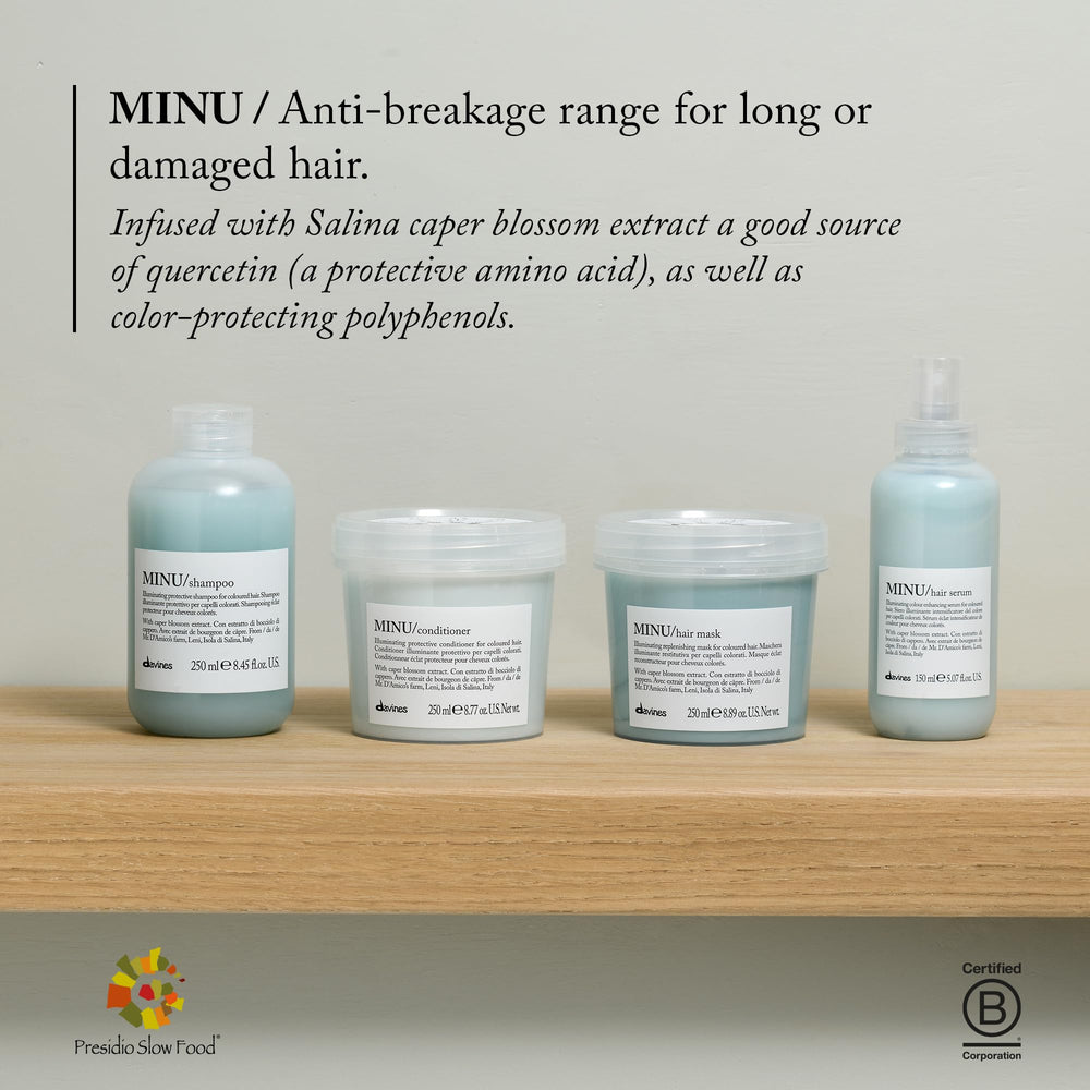 Davines MINU: ingredientes naturales que cuidan el color sin resecar