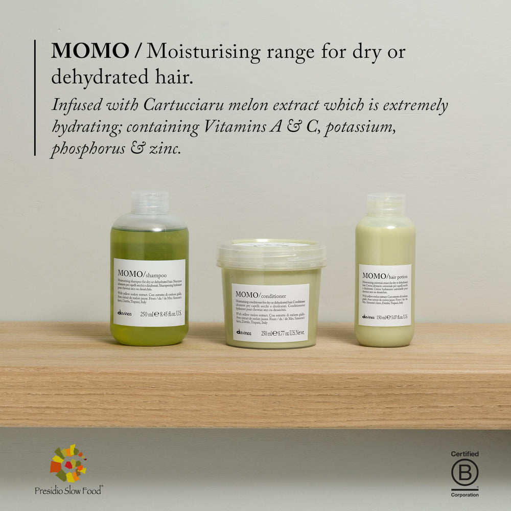Davines MOMO conditioner cream texture closeup