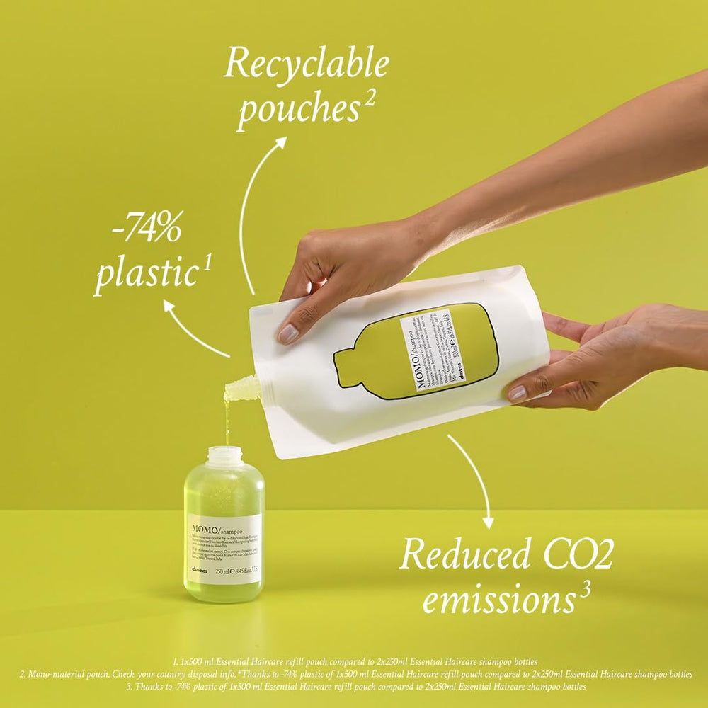 MOMO Shampoo cream-foam texture image showing easy lather and even hydration