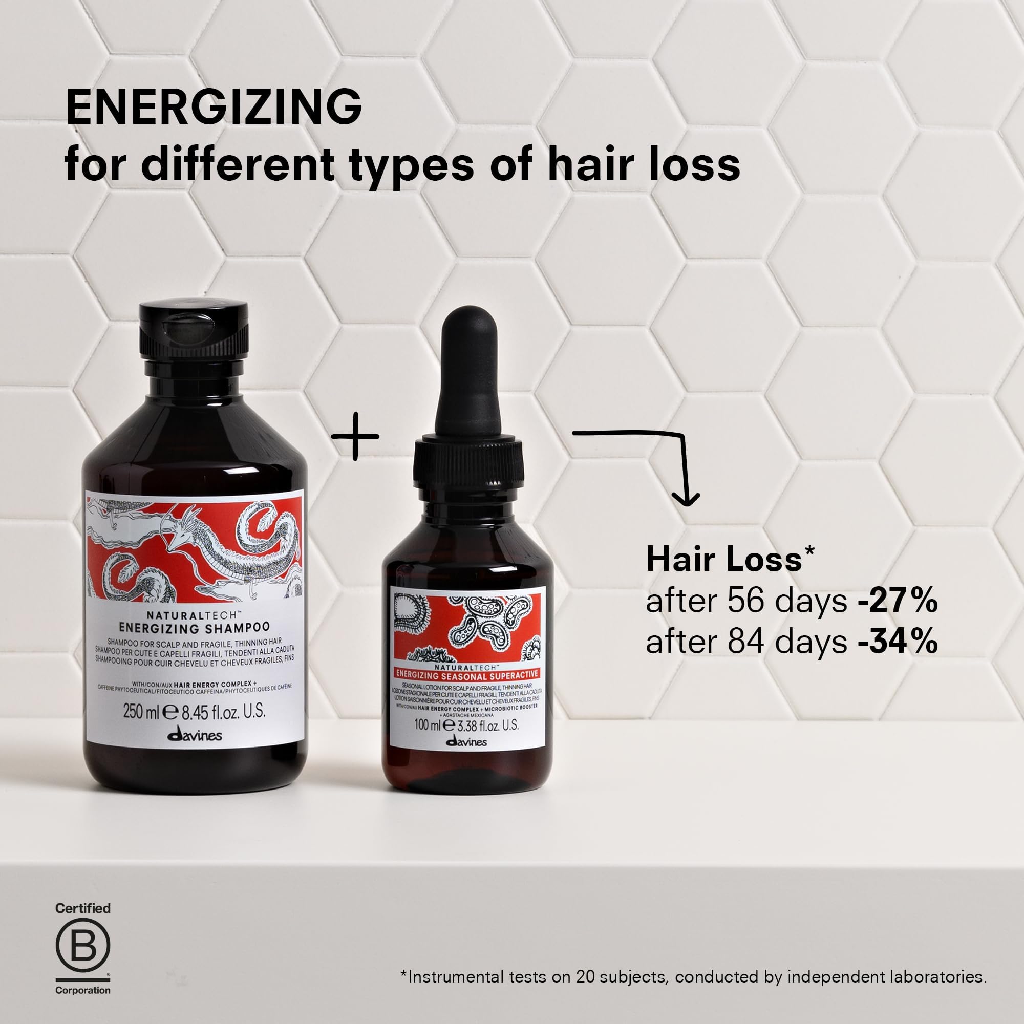 Davines Naturaltech Energizing Seasonal Superactive texture close-up for smooth application.