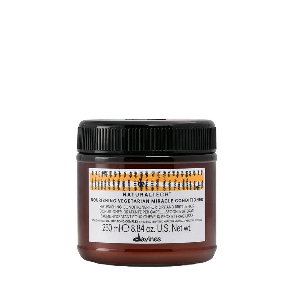 Davines Naturaltech Nourishing Vegetarian Miracle Conditioner bottle for at-home use
