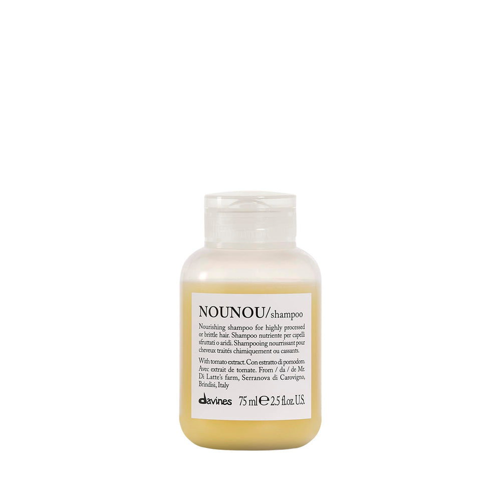 Davines NOUNOU Champú: botella frontal para limpieza suave y nutrición