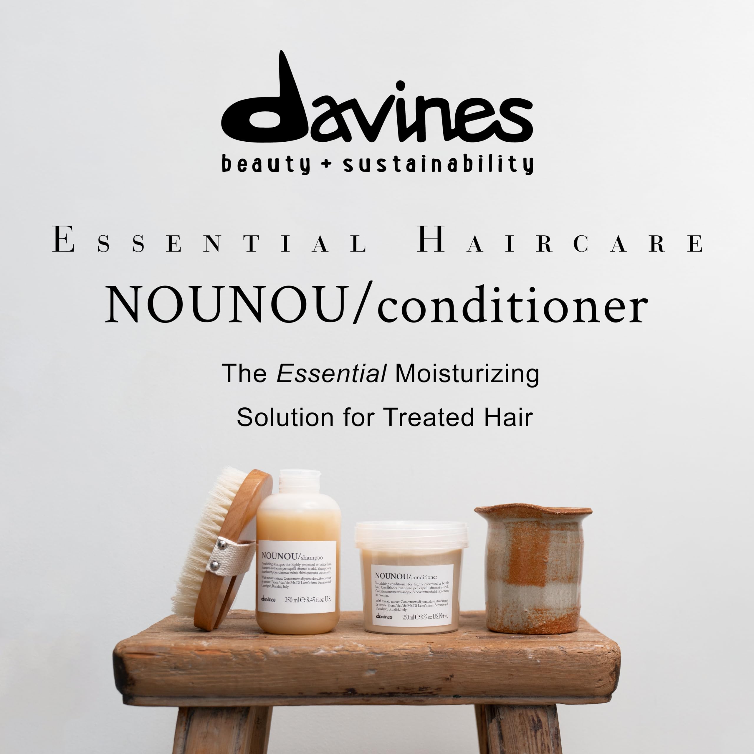 Davines NOUNOU ingrediente tomate Fiaschetto aporta nutricion