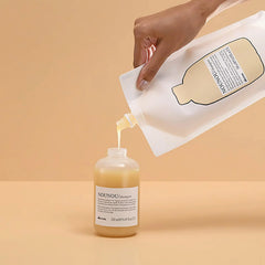 Davines NOUNOU Shampoo eco-friendly packaging reflects clean energy and sustainability.