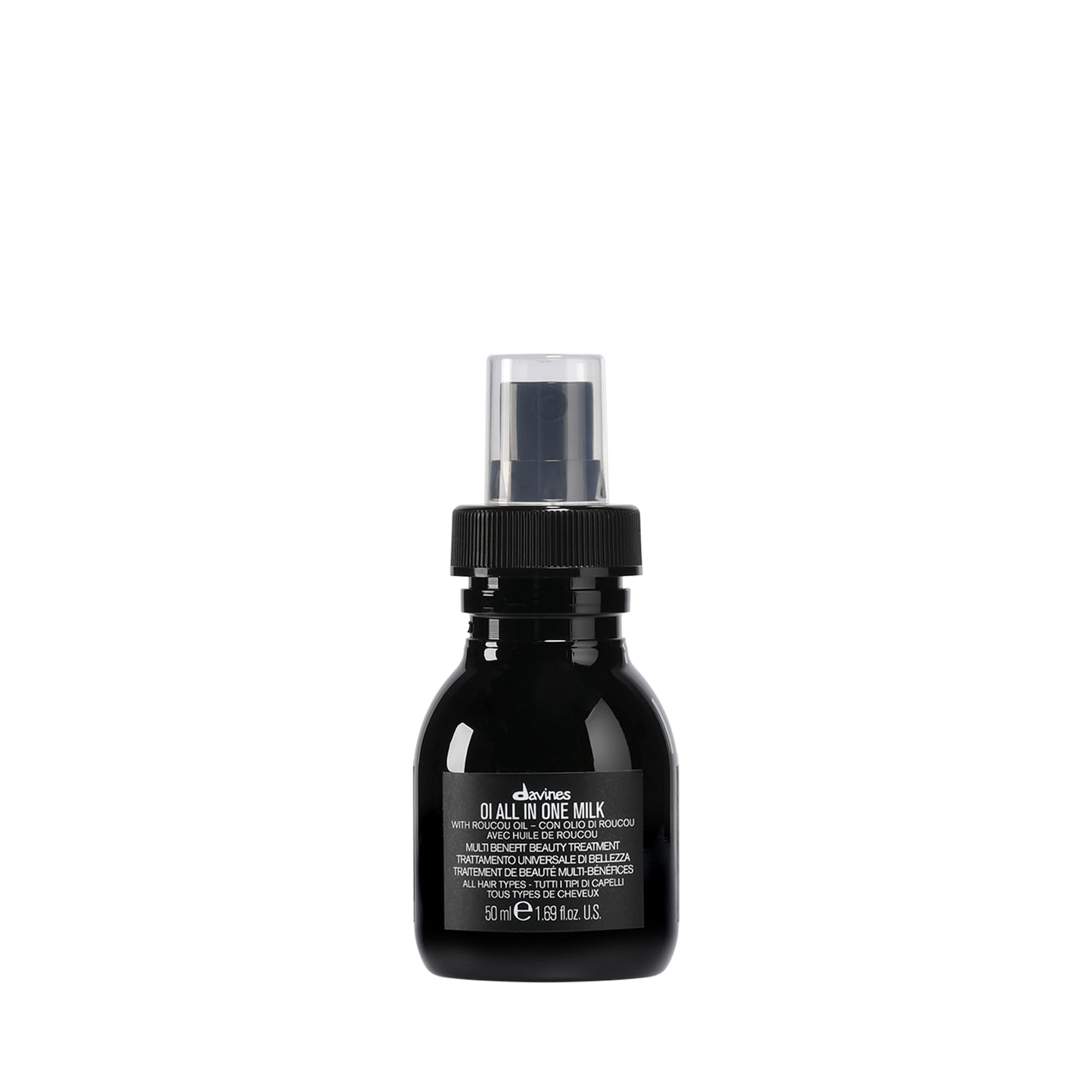Davines OI All In One Milk bottle front view for detangling and shine