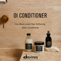 Davines OI Conditioner cream texture close-up highlights rich hydration