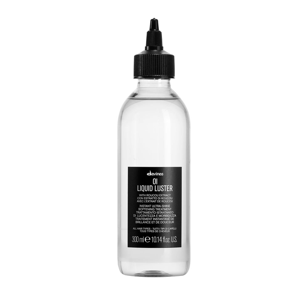 Davines OI Liquid Luster bottle ready to deliver weightless shine.