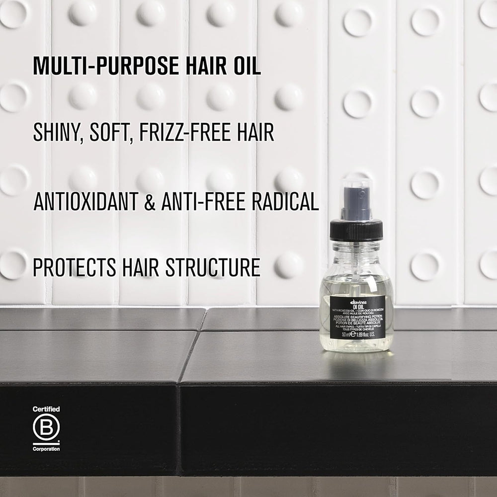 Davines OI Oil suitable for all hair types across textures.