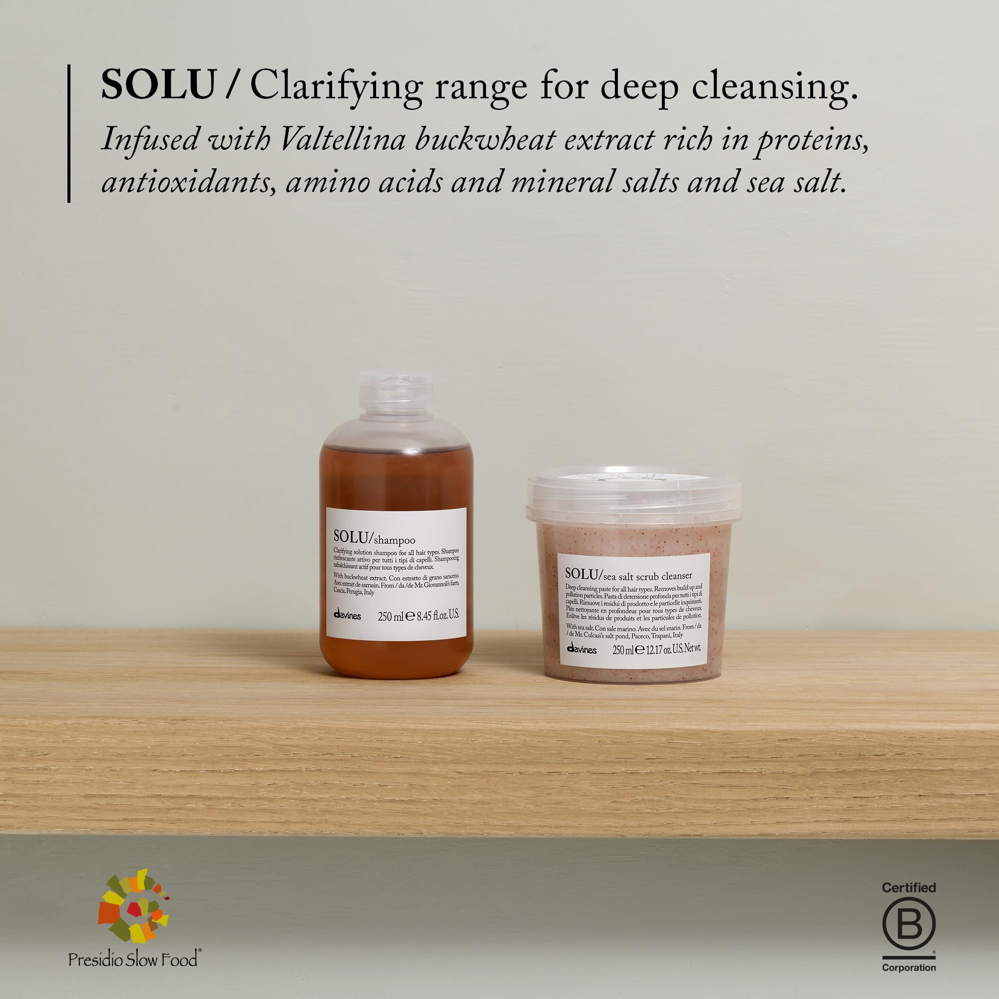 Hair flowing with gentle shine after SOLU cleanse